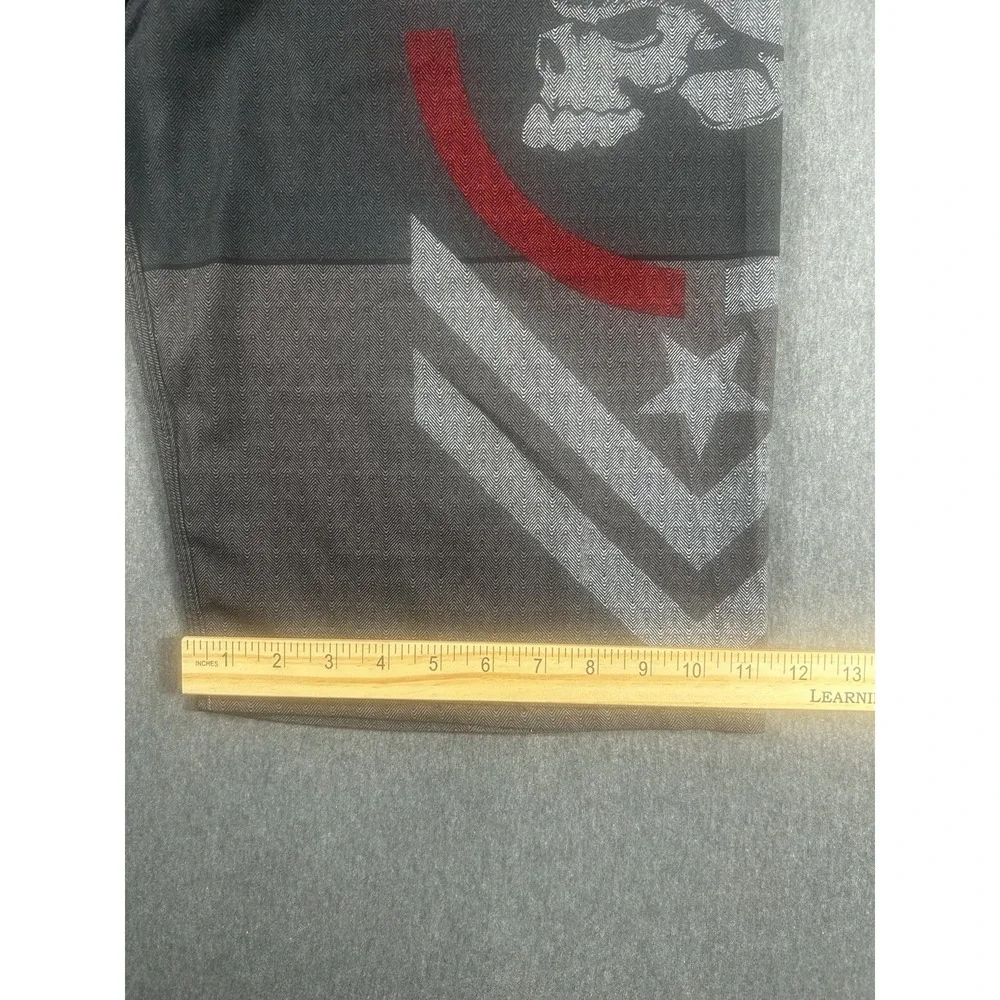 Metal Mulisha Men's Gray and Red Colorblock SkullBoard Shorts Size 34
